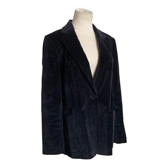 Harve Benard black velour one button blazer size 10 - Picture 9 of 9